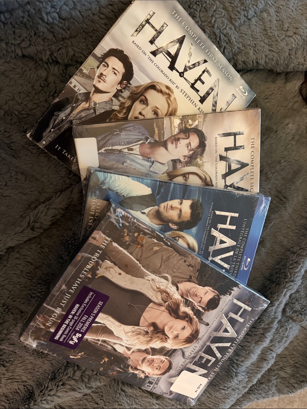 Haven Boxed Season 1-4 mix of DVD and Blue Ray